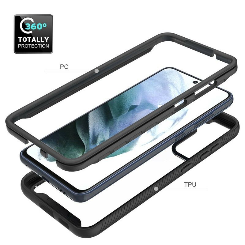 Maskica Samsung Galaxy S21 FE Silikonski Rubovi Hibridnog Dizajna