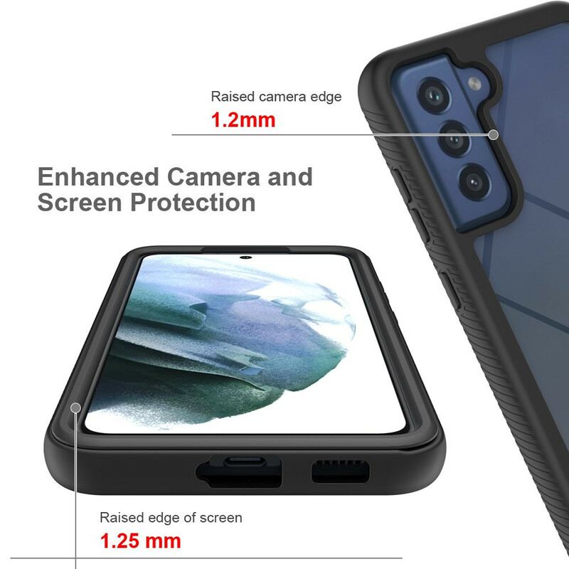 Maskica Samsung Galaxy S21 FE Silikonski Rubovi Hibridnog Dizajna