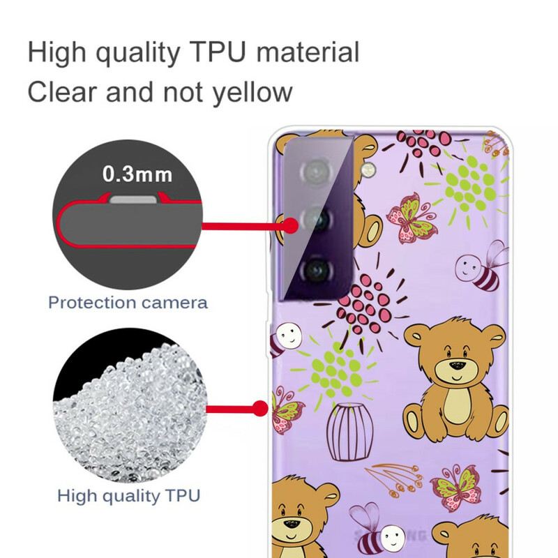 Maskica Samsung Galaxy S21 FE Teddy Bears Top