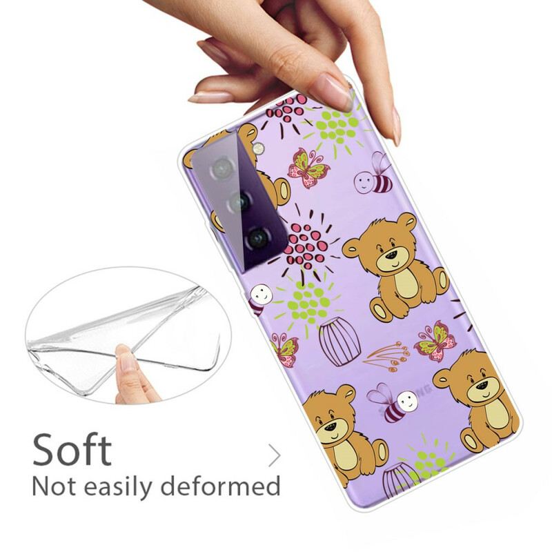 Maskica Samsung Galaxy S21 FE Teddy Bears Top