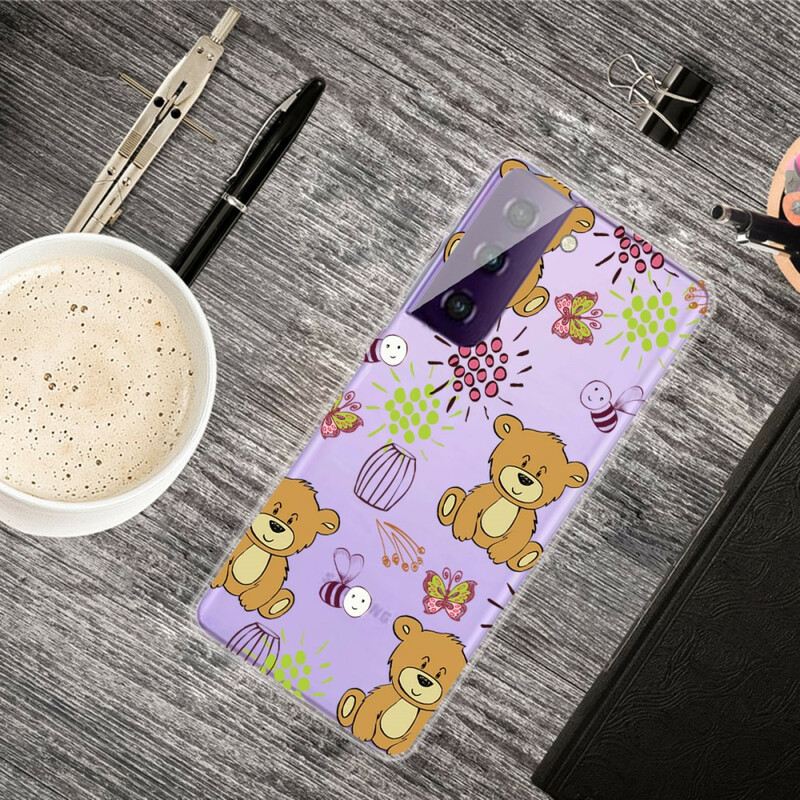 Maskica Samsung Galaxy S21 FE Teddy Bears Top