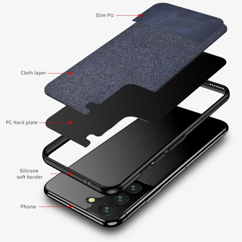 Maskica Samsung Galaxy S21 FE Umjetna Koža I Tkanina