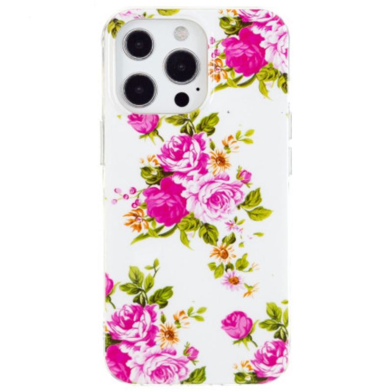 Maskica iPhone 15 Pro Max Fluorescentno Cvijeće