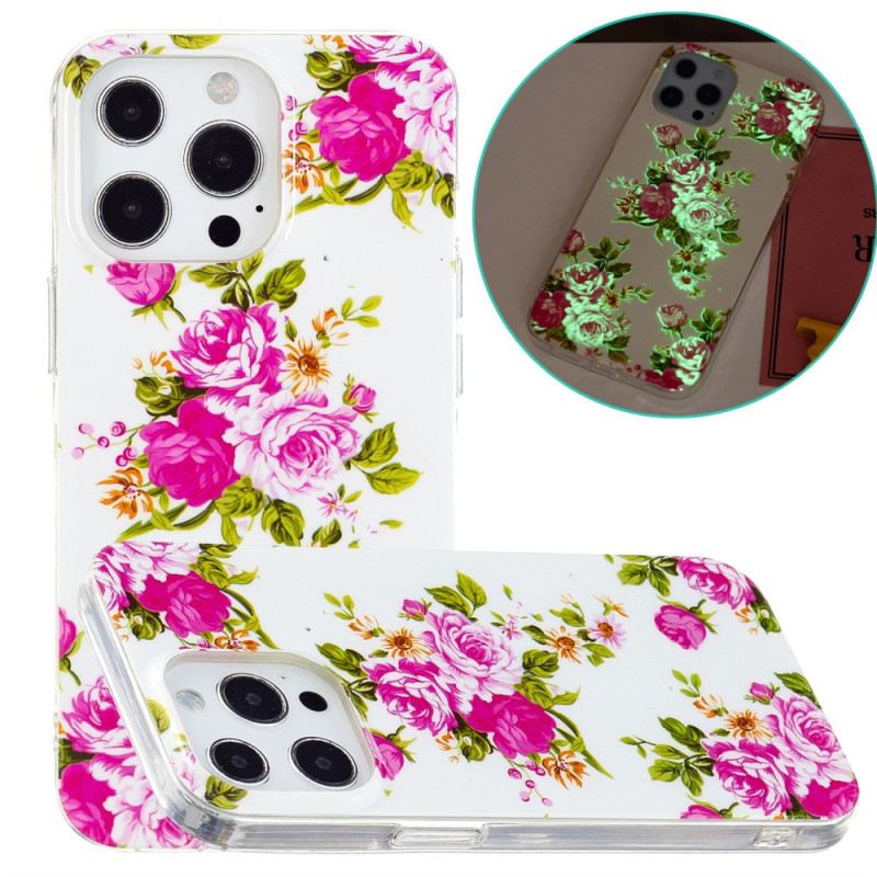 Maskica iPhone 15 Pro Max Fluorescentno Cvijeće