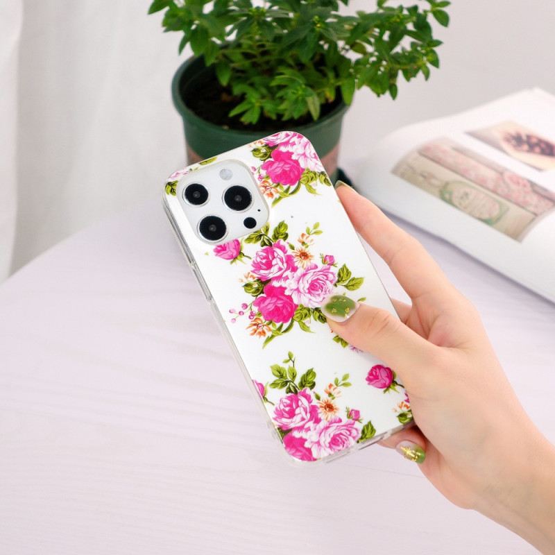 Maskica iPhone 15 Pro Max Fluorescentno Cvijeće