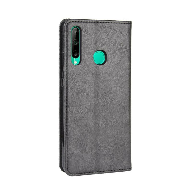 Flip Futrola Huawei Y7p Kožna Futrola Efekt Stilizirane Vintage Kože