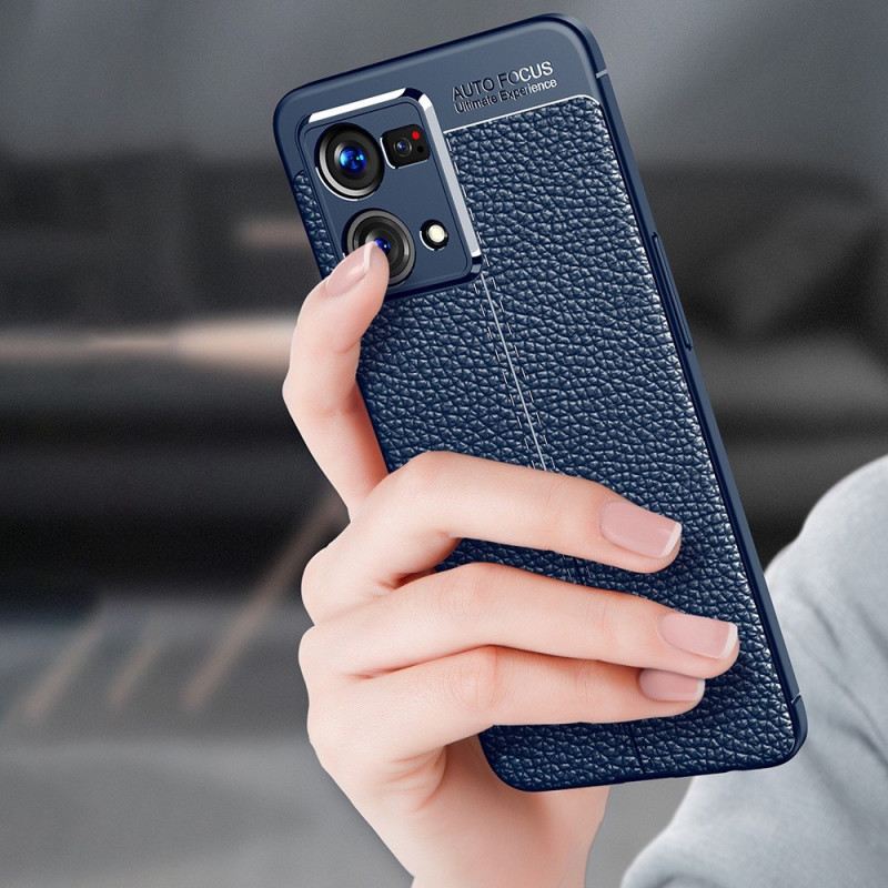 Maskica Oppo Reno 7 Litchi Kožni Efekt