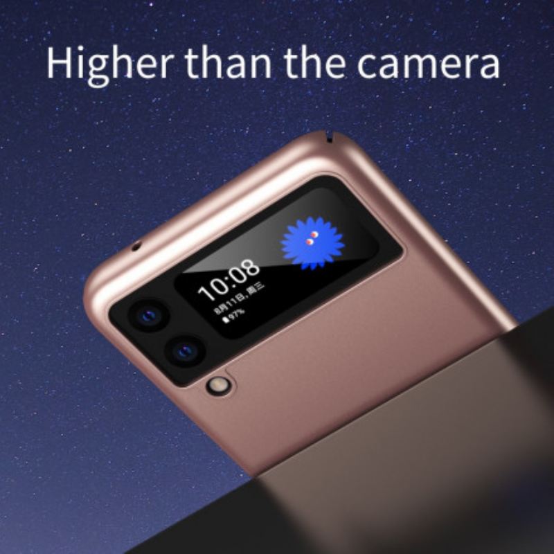 Flip Futrola Samsung Galaxy Z Flip 3 5G Kožna Futrola Metalik