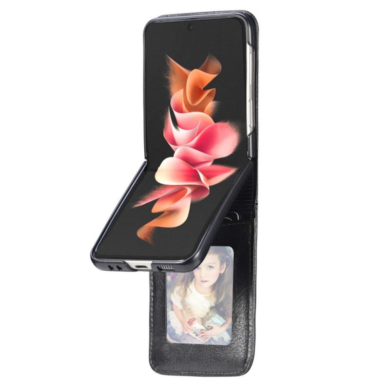 Flip Futrola Samsung Galaxy Z Flip 3 5G Novčanik Kožna Futrola Stilski Kožni Novčanik