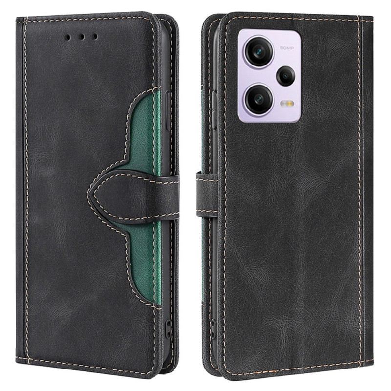 Kožna Futrola Xiaomi Redmi Note 12 Pro Dvobojni Cvjetni