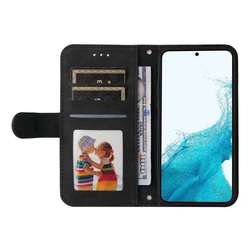 Flip Futrola Samsung Galaxy S23 5G Kožni Stil S Ukrasnom Zakovicom