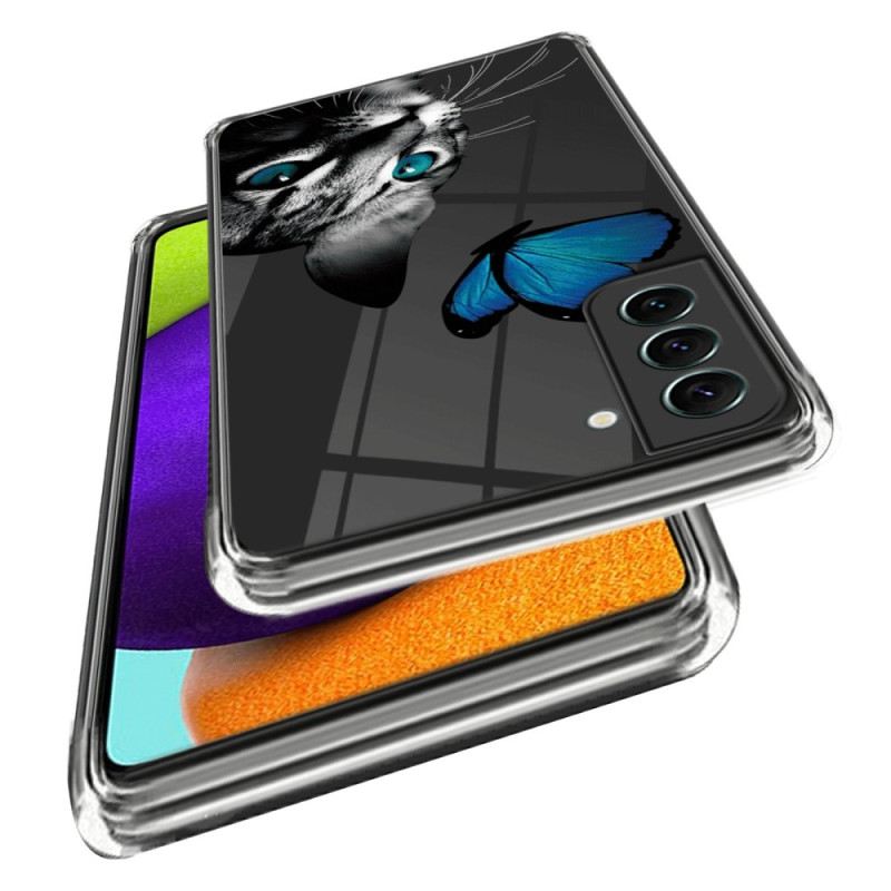 Maskica Samsung Galaxy S23 5G Mačka I Leptir