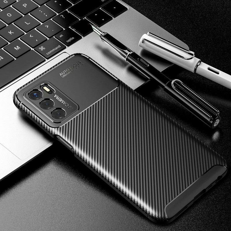 Maskica Oppo A16 / A16s Fleksibilna Tekstura Karbonskih Vlakana
