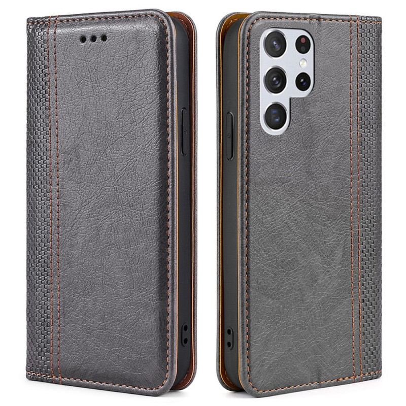 Flip Futrola Samsung Galaxy S23 Ultra 5G Kožna Futrola Vintage Stilu