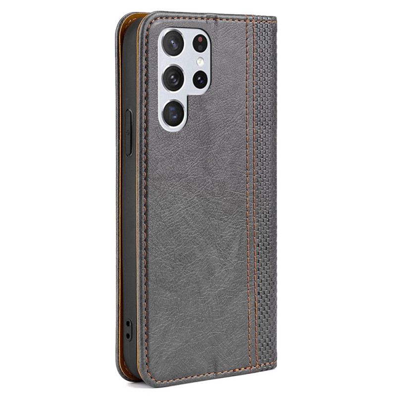 Flip Futrola Samsung Galaxy S23 Ultra 5G Kožna Futrola Vintage Stilu
