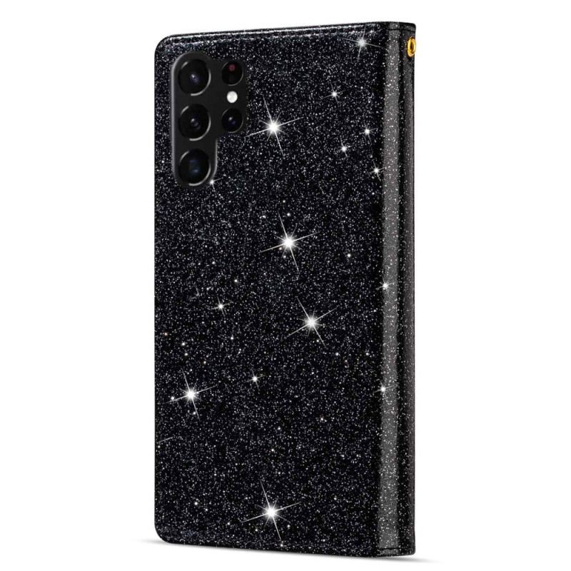 Futrola Samsung Galaxy S23 Ultra 5G Novčanik Novčanik Sa Šljokicama