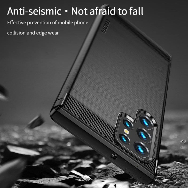 Maskica Samsung Galaxy S23 Ultra 5G Mofi Brušena Karbonska Vlakna