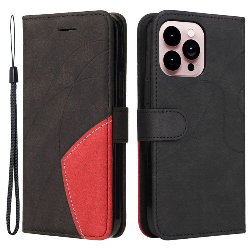 Kožna Futrola iPhone 14 Pro Max Dvobojni Remen