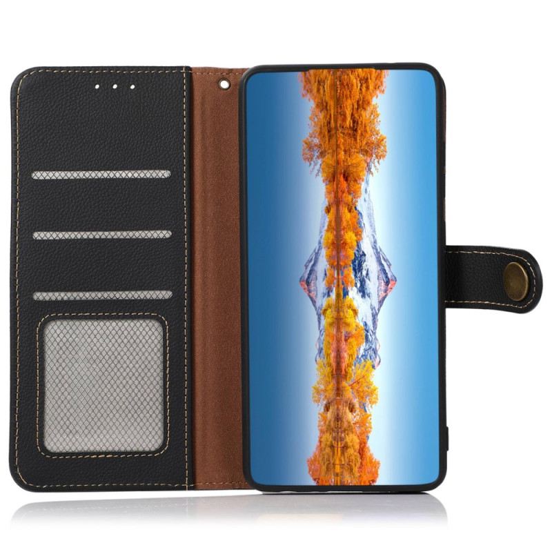 Kožna Futrola iPhone 14 Pro Max Khazneh Rfid Prava Koža