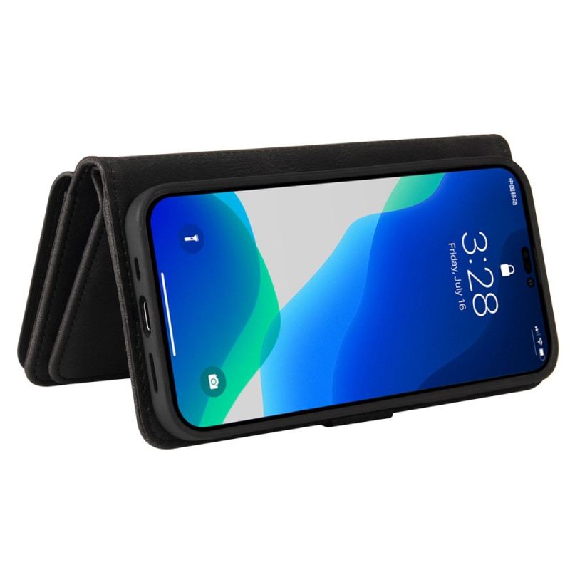 Kožna Futrola iPhone 14 Pro Max Višenamjenski Optimizirani Držači Kartica