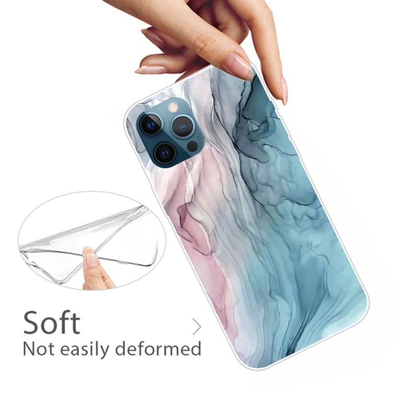 Maskica iPhone 14 Pro Max Akvarel Mramor