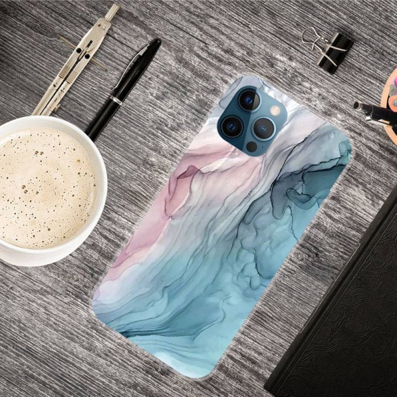 Maskica iPhone 14 Pro Max Akvarel Mramor