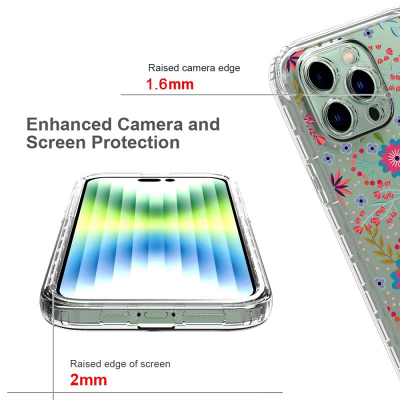 Maskica iPhone 14 Pro Max Poboljšani Cvjetni