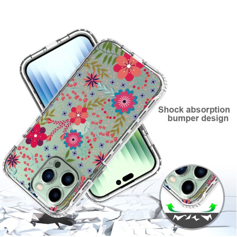 Maskica iPhone 14 Pro Max Poboljšani Cvjetni