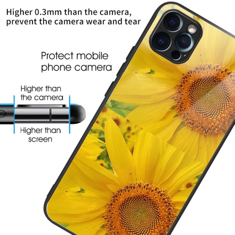Maskica iPhone 14 Pro Max Suncokreti Od Kaljenog Stakla