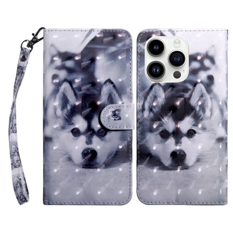 Futrola iPhone 15 Pro Psić S Remenom