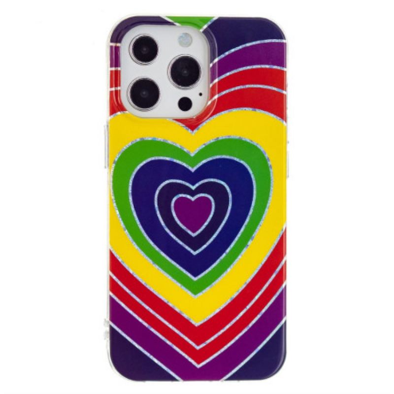 Maskica iPhone 15 Pro Psihodelično Srce