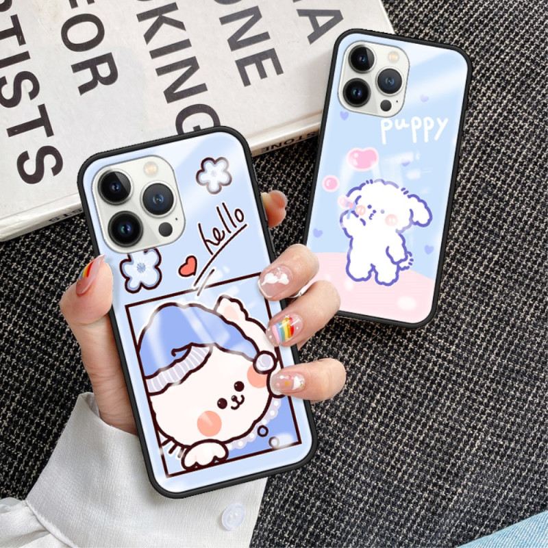 Maskica iPhone 15 Pro Sretan Zec Kaljeno Staklo