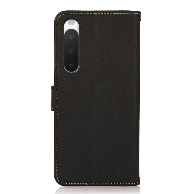 Futrola Sony Xperia 10 IV Khazneh Rfid Prava Koža