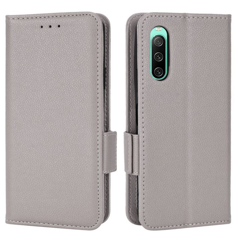 Kožna Futrola Sony Xperia 10 IV Finesse Dvostruka Kopča