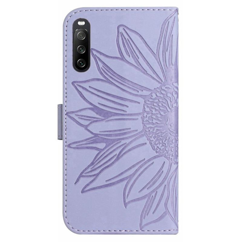 Kožna Futrola Sony Xperia 10 IV Suncokret I Naramenica