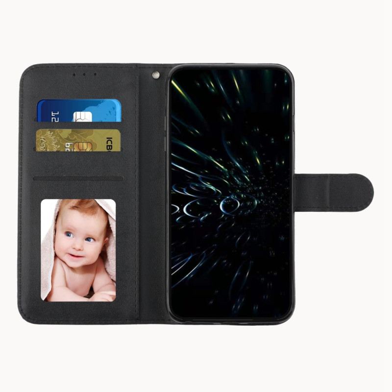 Futrola Xiaomi Redmi 10C Geometrijski Kožni Stil S Remenčićima