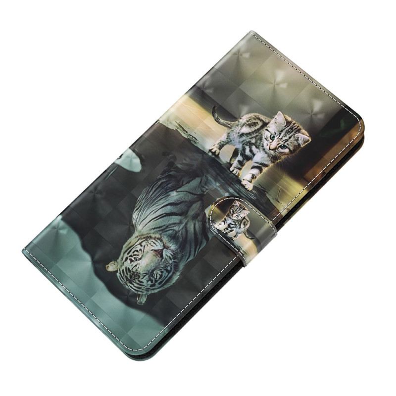 Kožna Futrola Xiaomi Redmi 10C Strappy Kitten Dream