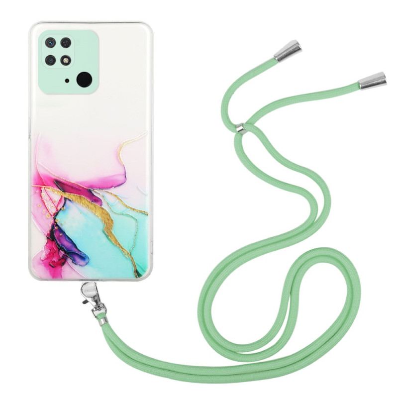 Maskica Xiaomi Redmi 10C S Mramornim Kabelom