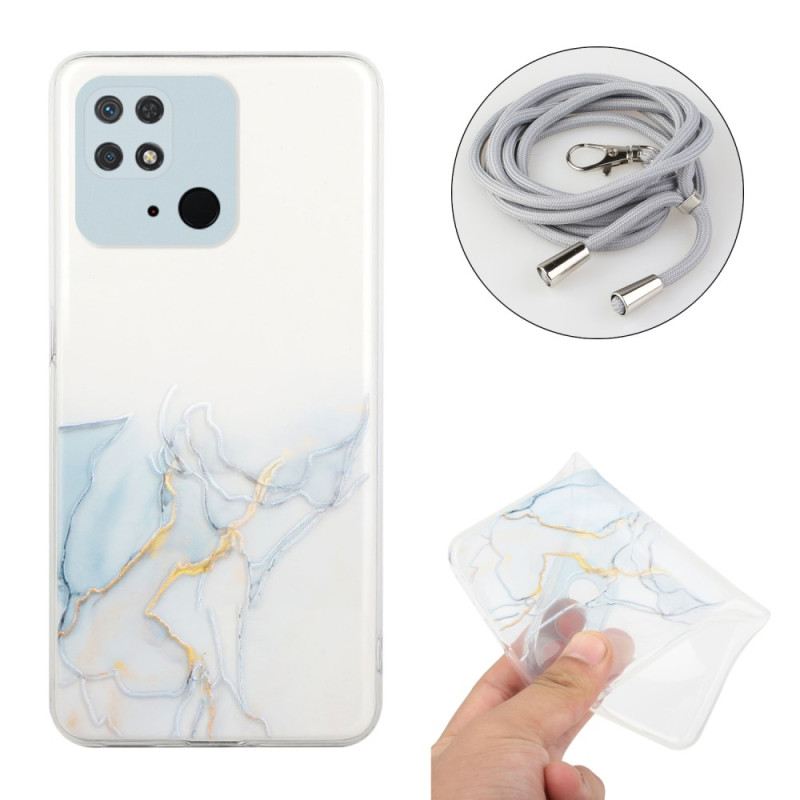 Maskica Xiaomi Redmi 10C S Mramornim Kabelom
