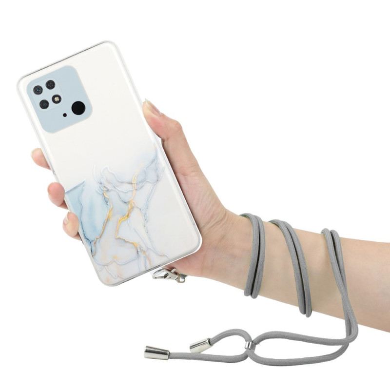Maskica Xiaomi Redmi 10C S Mramornim Kabelom