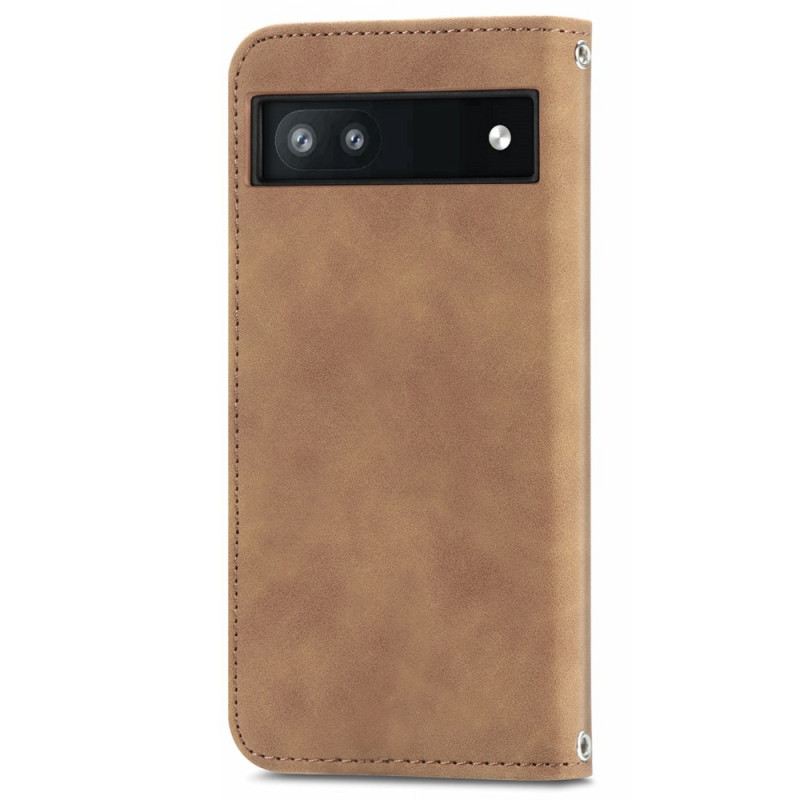 Flip Futrola Google Pixel 6A Kožna Futrola Vintage Serija