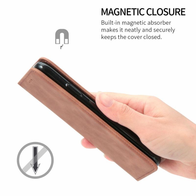 Flip Futrola Google Pixel 6A Kožna Futrola Vintage Serija