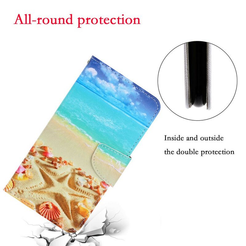 Kožna Futrola Samsung Galaxy S20 FE Lanyard Beach