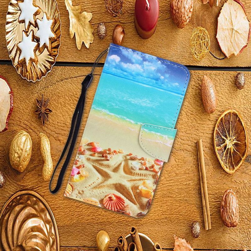 Kožna Futrola Samsung Galaxy S20 FE Lanyard Beach