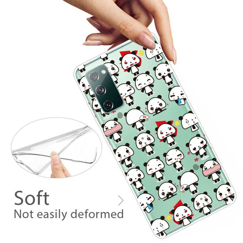 Maskica Samsung Galaxy S20 FE Bešavne Smiješne Pande