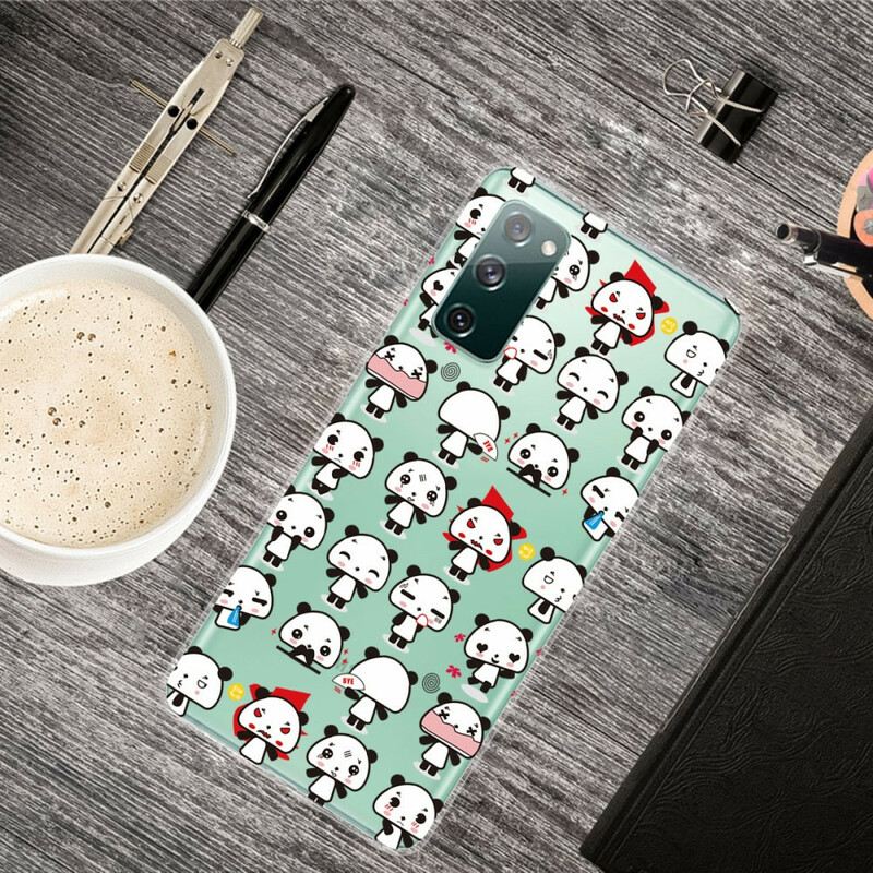Maskica Samsung Galaxy S20 FE Bešavne Smiješne Pande
