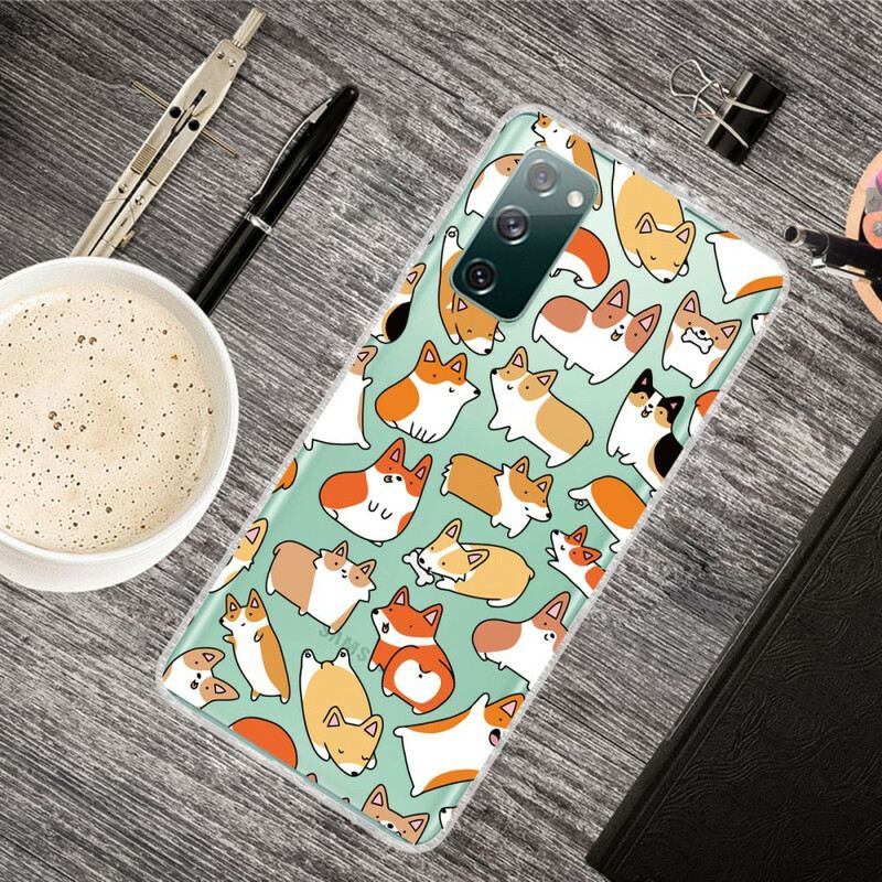 Maskica Samsung Galaxy S20 FE Bešavni Višestruki Psi