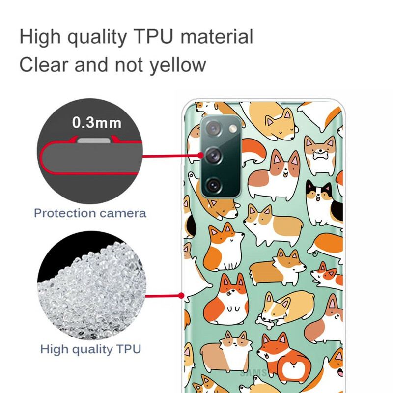 Maskica Samsung Galaxy S20 FE Bešavni Višestruki Psi