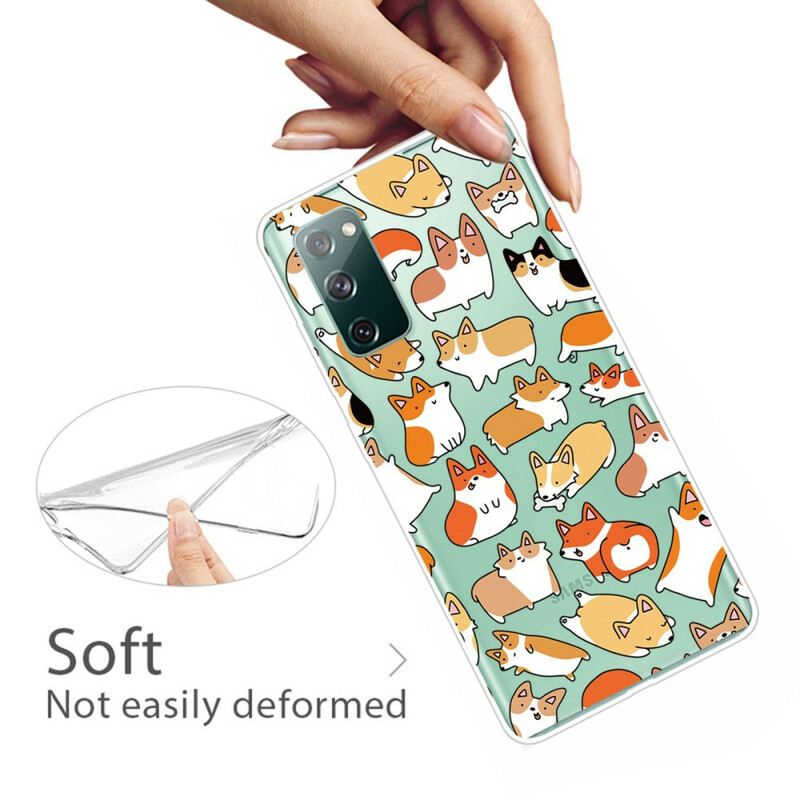 Maskica Samsung Galaxy S20 FE Bešavni Višestruki Psi