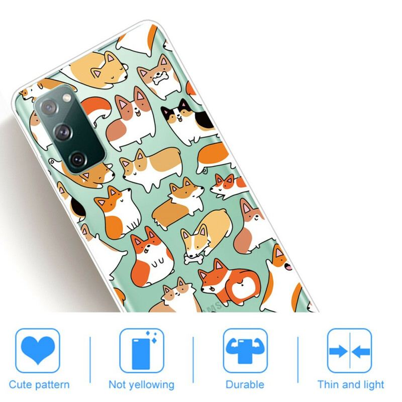 Maskica Samsung Galaxy S20 FE Bešavni Višestruki Psi